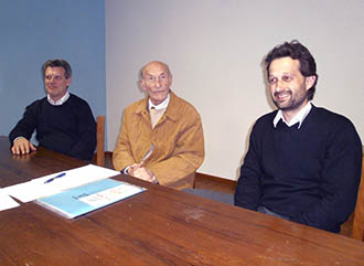 Il Sindaco Lorenzo Dal Toso, il consigliere Bruno Pavan e il fiduciario comunale Anap di Castelgomberto, Franco Facchin